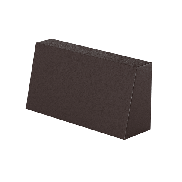 Schräges Rückenkissen nach Maß aus Kunstleder - Chocolate - S3106