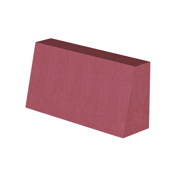 Schräges Rückenkissen nach Maß in Sun - Crimson - S4259