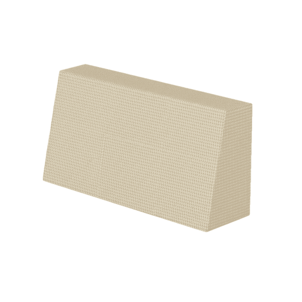 Schräges Rückenkissen nach Maß aus gemusterter Wolle - Birch - S7101.