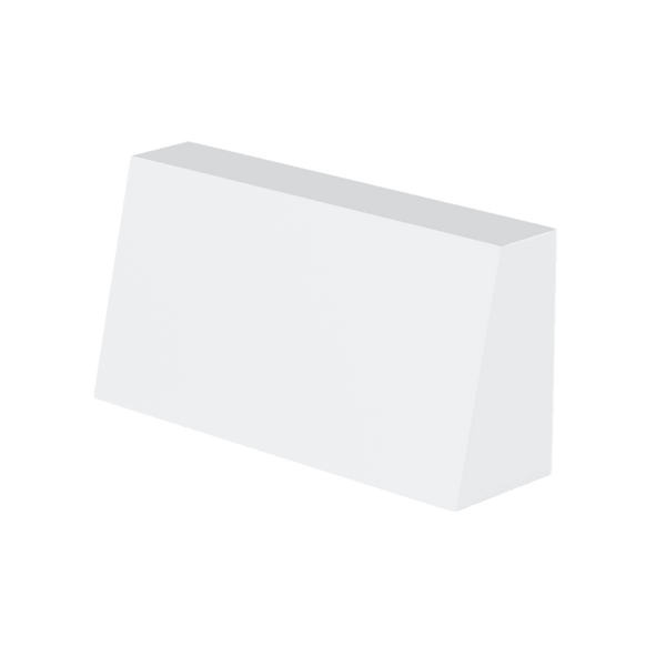Schräges Rückenkissen nach Maß aus Kunstleder - Snow - S3100