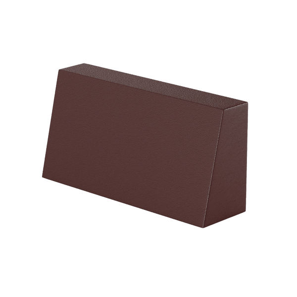 Schräges Rückenkissen aus Leder nach Maß - Brown - S3001