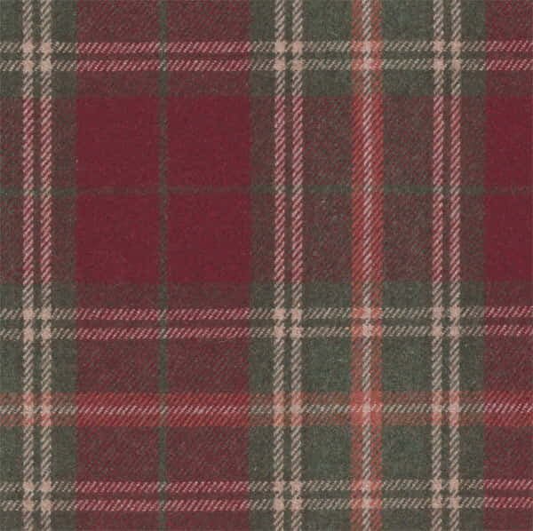 Stoffmuster – Sherlock aus Wolle, gemustert - Cranberry - S7206