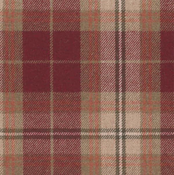 Stoffmuster – Sherlock aus Wolle, gemustert - Mahogany - S7205
